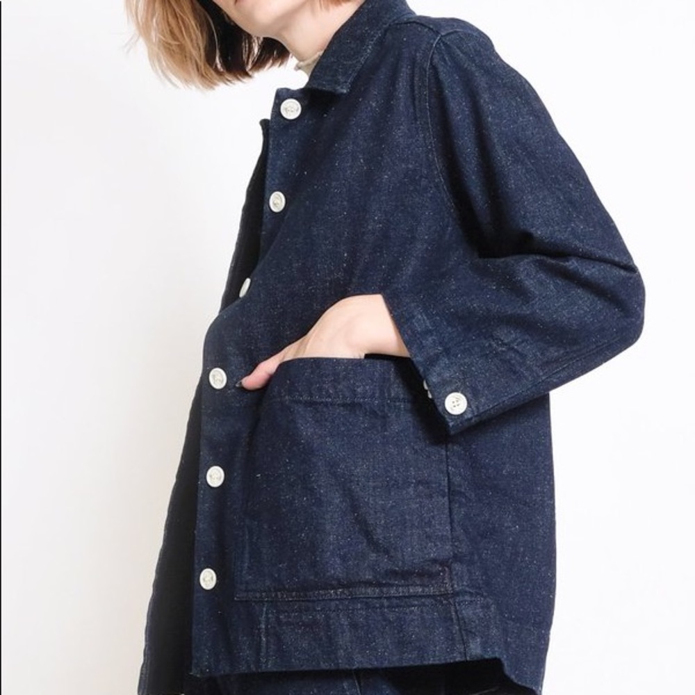 Micaela Greg Indigo Denim Freya Jacket Medium NWT